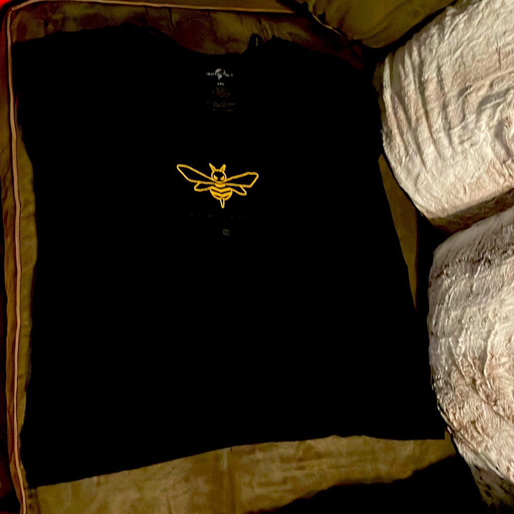 Universal Studios Bumble Bee cold shoulder top